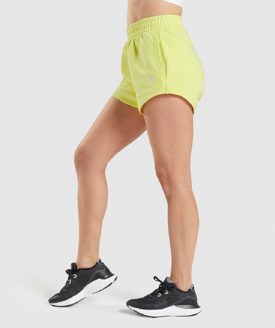 Pantalones Cortos Gymshark Entrenamiento Sweat Mujer Verde | CO 2749CTV